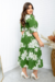 PEDIDOS PELO WHATSAPP > Vestido Longuete Floral em Duna com Laço Manga Princesa - Camila - comprar online