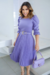 Vestido Midi Plissado Lilás Crepe Mirella - Heloise - comprar online