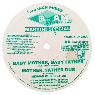 10" Mykal Rose/Martini Special - Binghi Man A Come/Baby Mother, Baby Father [VG]