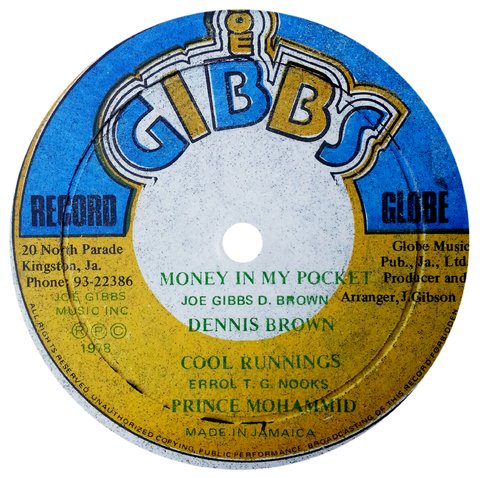 12" Dennis Brown/Prince Mohammid - Money In My Pocket/Cool Runnings (Original Press) [VG+]