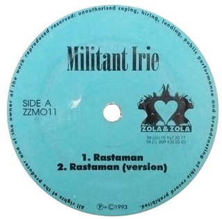 12" Militant Irie - Rastaman/This Love of Mine [VG]