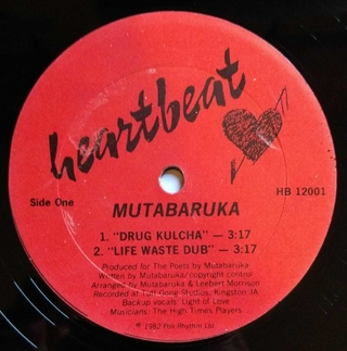 12" Mutabaruka/Sister Breeze - Drug Kulcha/Slip [VG+]