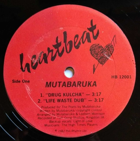 12" Mutabaruka/Sister Breeze - Drug Kulcha/Slip [VG+]