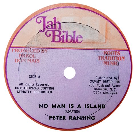 12" Peter Ranking - No Man Is A Island/See A Man Face (Original Press) [M]