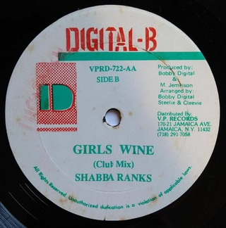 12" Shabba Ranks - Girls Wine/Girls Wine (Club Mix) [VG+] - comprar online