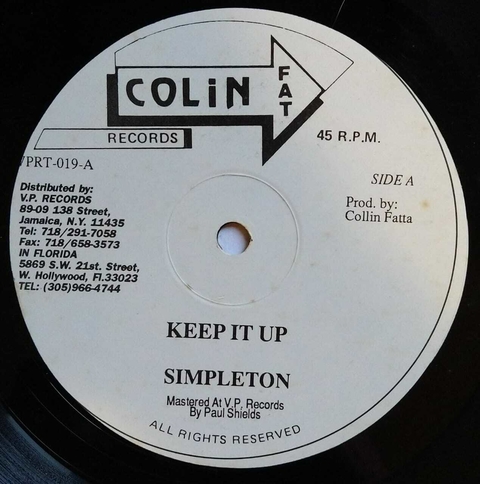 12" Simpleton/Major Cat - Keep It Up/Come Fi The Trophy [VG+]