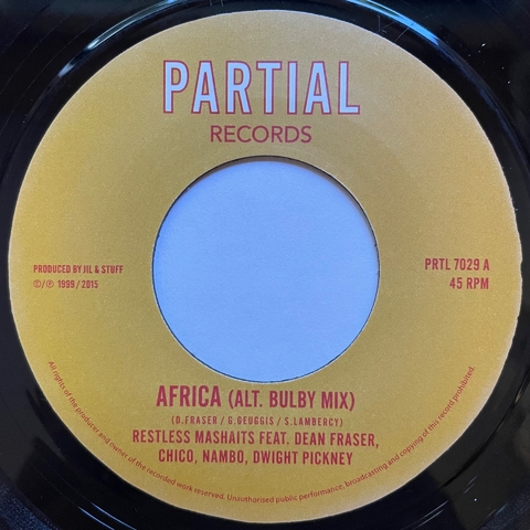7" Restless Mashaits - Africa (Alt. Bulby Mix)/African Dubwise [NM]
