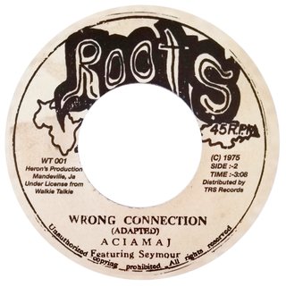 7" Aciamaj - Trench Town Connection/Wrong Connection [NM] - comprar online