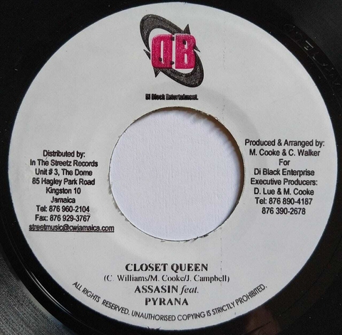 7" Assassin ft. Pyrana- Closet Queen/Version [NM]
