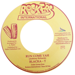 7" Blacka T - Run Come Yah/Version [NM]