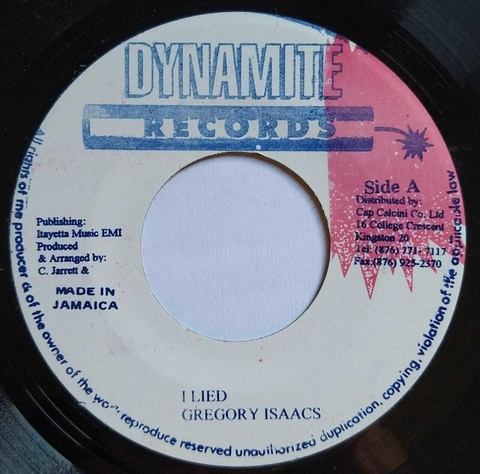 7" Gregory Isaacs - I Lied/Version [NM]