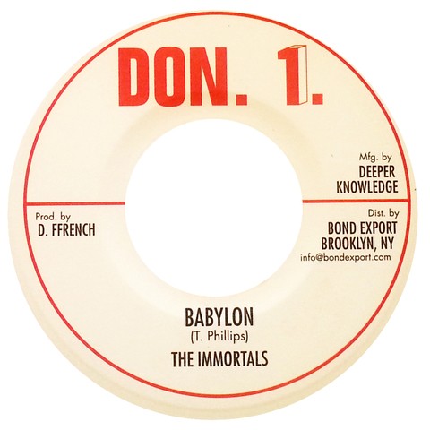 7" Immortals - Babylon/Version [VG+]