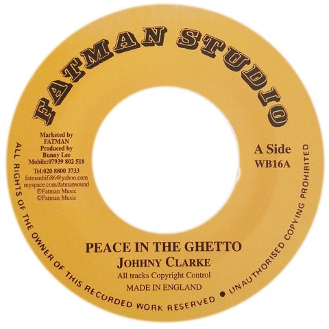 7" Johnny Clarke - Peace In The Ghetto/Version [NM]