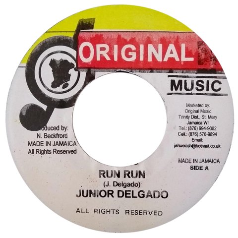 7" Junior Delgado - Run Run/Dub Mix [NM]