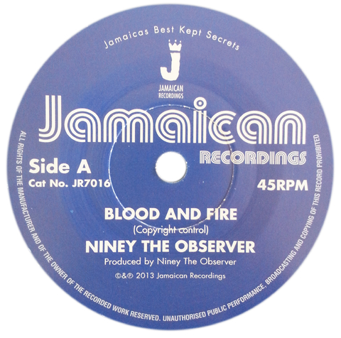 7" Niney The Observer - Blood And Fire/Brimstone And Fire [NM]