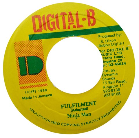 7" Ninjaman - Fullfilment/Version (Original Press) [VG]