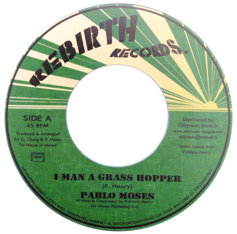 7" Pablo Moses - I Man A Grasshopper/Version [NM]