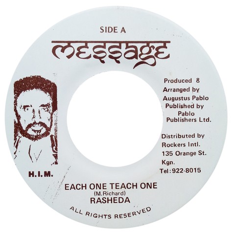 7" Rasheda/Judah & Augustus Pablo - Each One Teach One/Version (Original Press) [VG+]