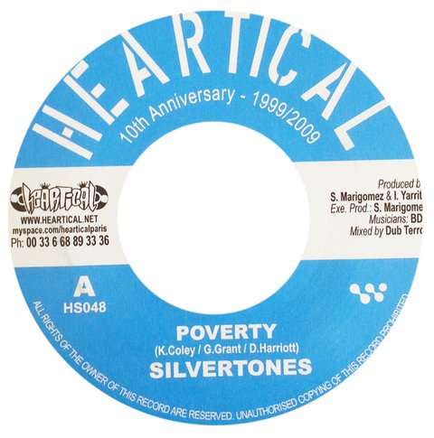 7" Silvertones/Papa Kojak - Poverty/Freedom Fighters [NM]