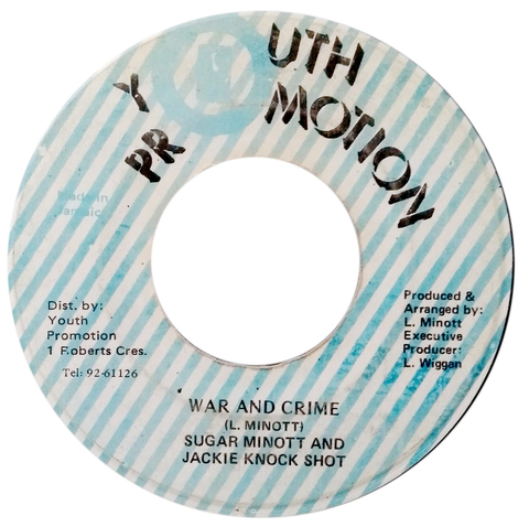7" Sugar Minott & Jackie Knock Shot - War and Crime/Version [VG] na internet