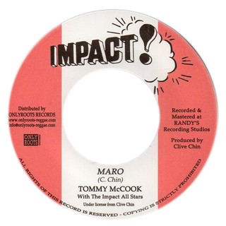 7" Tommy McCook - Maro/Jaro [NM]