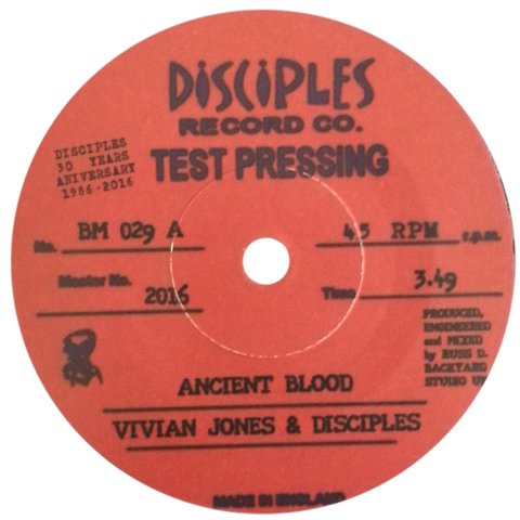 7" Vivian Jones & Disciples - Ancient Blood/Kush Kush Dub [NM]