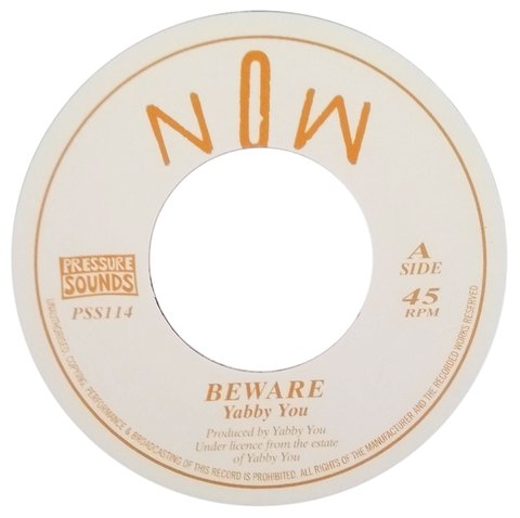 7" Yabby You - Beware/Lazy Mood [NM]