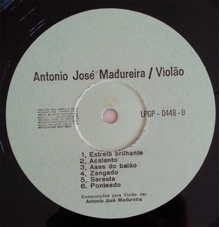 LP Antônio José Madureira - Violão (Original Press) [VG+] - Subcultura