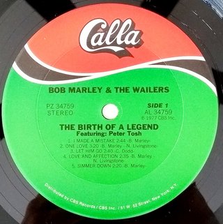 LP Bob Marley & the Wailers - The Birth Of a Legend (Original US Press) [VG+]