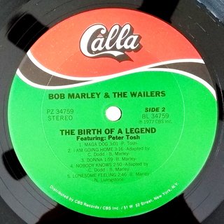 LP Bob Marley & the Wailers - The Birth Of a Legend (Original US Press) [VG+]