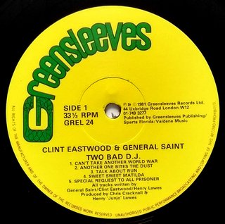 LP Clint Eastwood & General Saint - Two Bad DJ (Original Press) [VG+] - comprar online