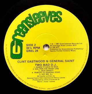 LP Clint Eastwood & General Saint - Two Bad DJ (Original Press) [VG+] na internet