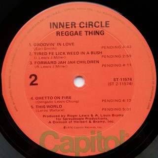 LP Inner Circle - Reggae Thing (Original Press) [VG+] - Subcultura