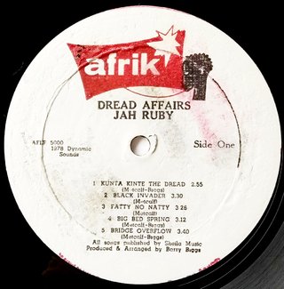 LP Jah Ruby - Dread Affairs [VG+] na internet