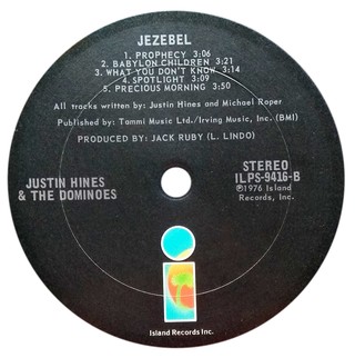 LP Justin Hines & the Dominoes - Jezebel [VG+] - Subcultura