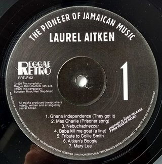 LP Laurel Aitken - The Pioneer of Jamaican Music [VG+] na internet