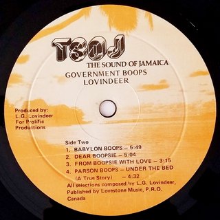 LP Lovindeer - Government Boops (Original JA Press) [VG] - Subcultura