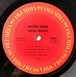 LP Peter Tosh - Equal Rights (Original US Press) [VG+] na internet