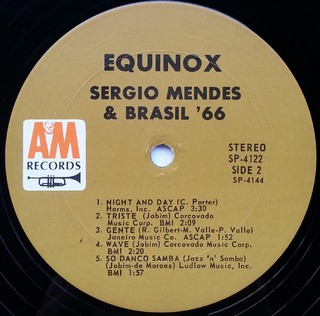 LP Sergio Mendes & Brasil '66 - Equinox (Original Press) [VG+] - Subcultura