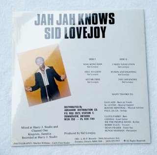 LP Sid Lovejoy - Jah Jah Knows (Original CA Press) [M] - comprar online