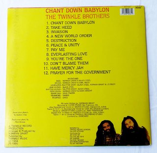 LP Twinkle Brothers - Chant Down Babylon (Original Press) [VG+] - comprar online