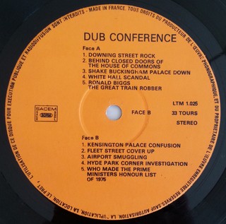 LP Winston Edwards & Blackbeard - Dub Conference (At 10 Dowing Street) (Original Press) [VG+] - loja online