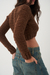 Sweater crop 100% LANA MOHAIR