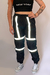 Calça jogger refletiva preta feminina estilo blogueira tumblr