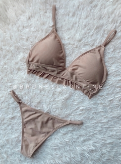 Bikini volados conjunto camel - $21240 transfe