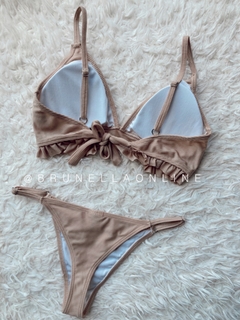 Bikini volados conjunto camel - $21240 transfe - comprar online