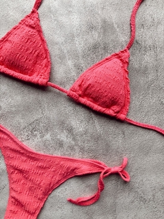Bikini clasica texturada conjunto - Brunella Online