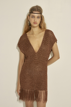 Vestido Crochet Escote En V Pre Order en internet