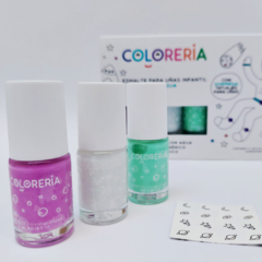 esmaltes al agua x 3 con tattoo coloreria