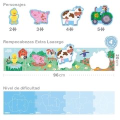 Rompecabezas la granja súper largo - tienda online